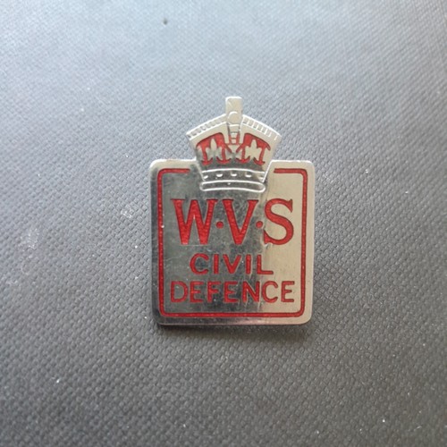 Wvs civil defence badge - defence,