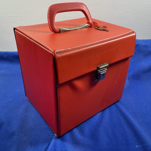 Vintage red storage box - vintage,