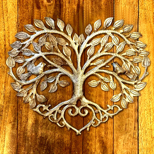 Heart shape tree life gold - heart,