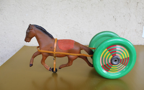 Toy horse race track - horse, track.