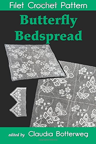 Butterfly bedspread filet - butterfly,