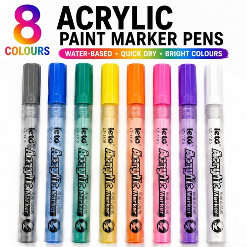 Acrylic paint pens - acrylic, rock