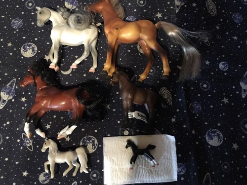 Plastic toy horses - toy,