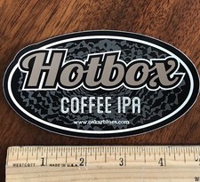 HOTBOX COFFEE IPA OSKAR BLUES BREWING BREWERY BEER STICKER Colorado Oscar Dales