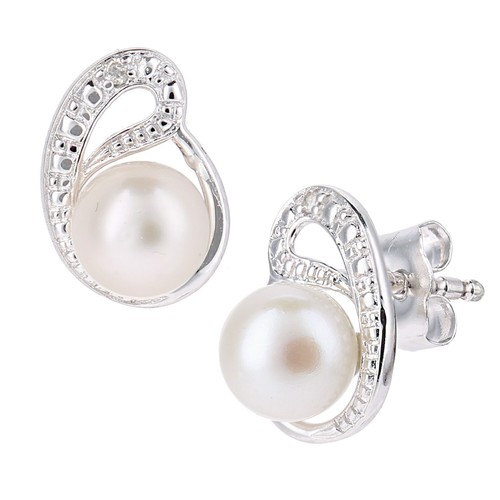 9ct white gold - gold, pearl