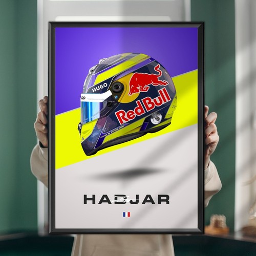 Isack hadjar helmet red - helmet,,