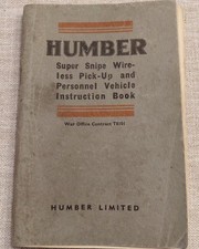 RARE WWII Humber Super Snipe