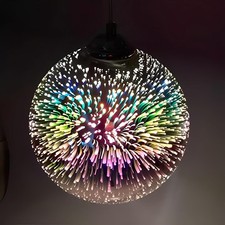 3D Firework Light Glass