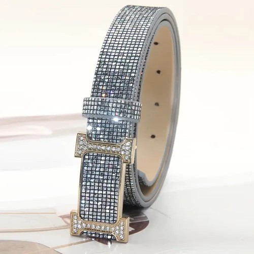 Elegant rhinestone waist belt - elegant,