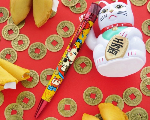 Retro lucky cat tornado - retro,