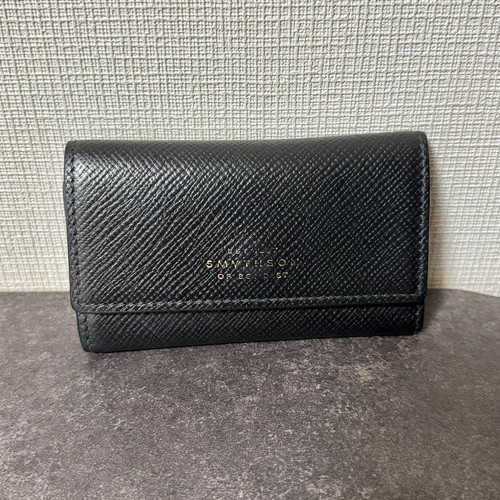 Smythson key case leather - smythson,