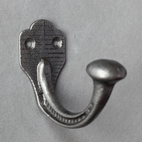 Cast iron coat hook - cast,
