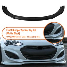 Front Bumper Spoiler Lip For Hyundai Genesis Coupe 2 Door 2013-2016 Matte Black