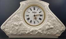 Belleek Oak Leaf Mantel Clock