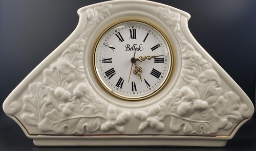 Belleek oak leaf mantel - mantel, clock