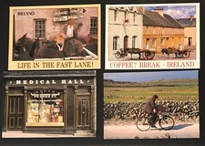 Irish Life Humour 4 Postcards