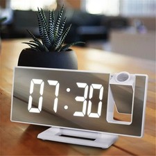 Temperature Snooze Digital LED Clock Display Table Clock Projection Alarm Clock