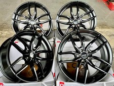 19" Black Vosso Alloy Wheels Fits Ford Mondeo Mk3 Mk4 Mk5 Puma S Max 5x108