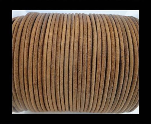 1mm leather cord round vintage - 1mm,