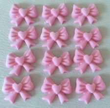 12 Edible Sugar Icing Bows Cup