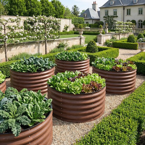 Yard garden metal - garden, raised