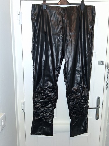 Womens black pvc ruched - womens,