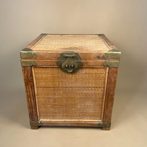 Bamboo oriental box trunk - box,