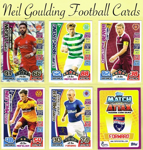 Topps spfl match attax 2017 - match, 2017-18
