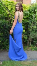 Prom Dress Blue Size 10 Pia