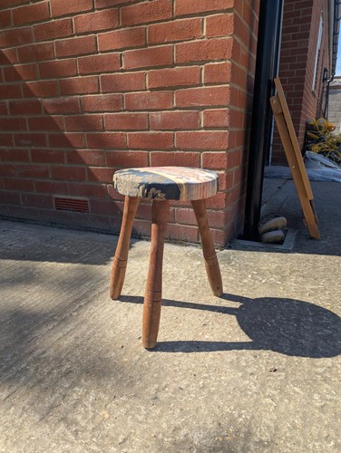 Vintage milking stool - vintage,