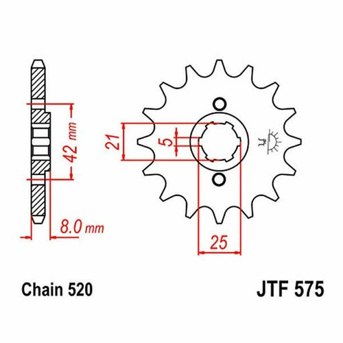 Sprocket z16 520 - z16, for