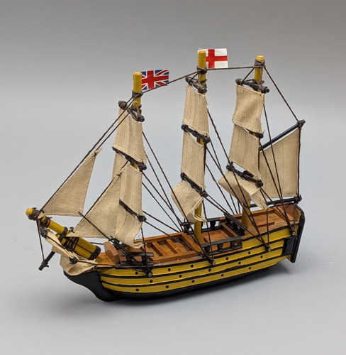 Vintage wooden model ship - model,
