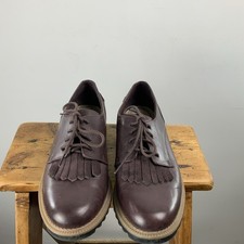 Clarks Burgandy Classic Brogue