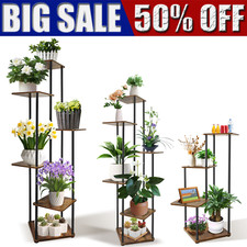 Iron plant stand Multi-tier plant stand Space-saving Rotating plant stand