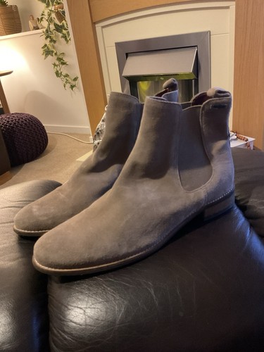 Stone coloured superdry suede - coloured,