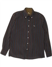 HARMONT & BLAINE Mens Shirt XL Black Striped JM22