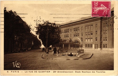Cpa paris 20e stade nautique - 20e,