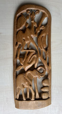 A14 - Light Wood Carved Wooden