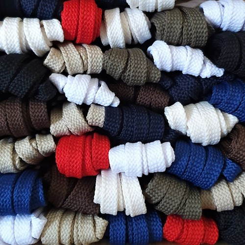 8mm flat shoelaces - shoelaces, for