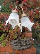 Fisherman in Boat  Resin Metal