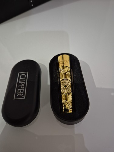 Metal clipper lighter with tin - lighter,