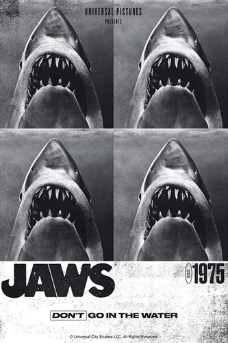 Jaws 1975 poster maxi - poster,