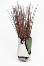 Michael Aram Vintage metal handmade floor vase/wastebasket- rare designer piece