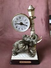 Juliana Quartz Clock with Elephant & Leaning Lamppost Juliana Collection