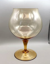 Moser Glass Brandy Snifter Stout Compote MCM Oversized 11"