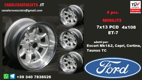 Minilite wheels inch - 7j,