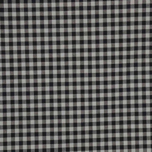 Gingham check duck - &, black