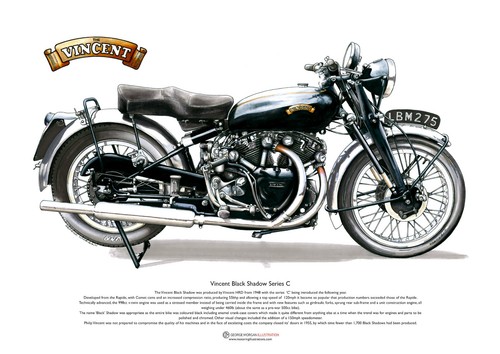 Vincent black shadow series - black, c