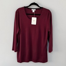Peter Hahn Burgundy 100% Silk