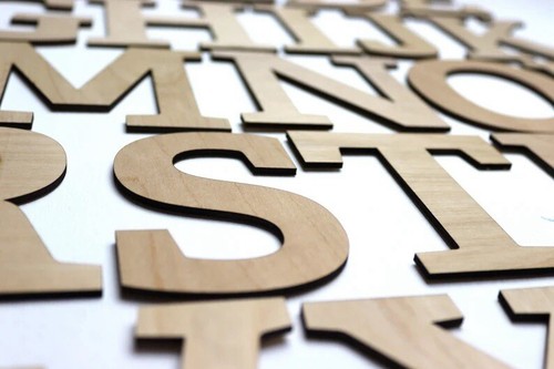 10cm high wooden letters - 10cm,